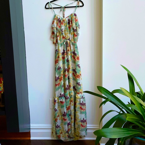 NWT 6 Shoreroad  orchid floral maxi dress - Picture 5 of 11